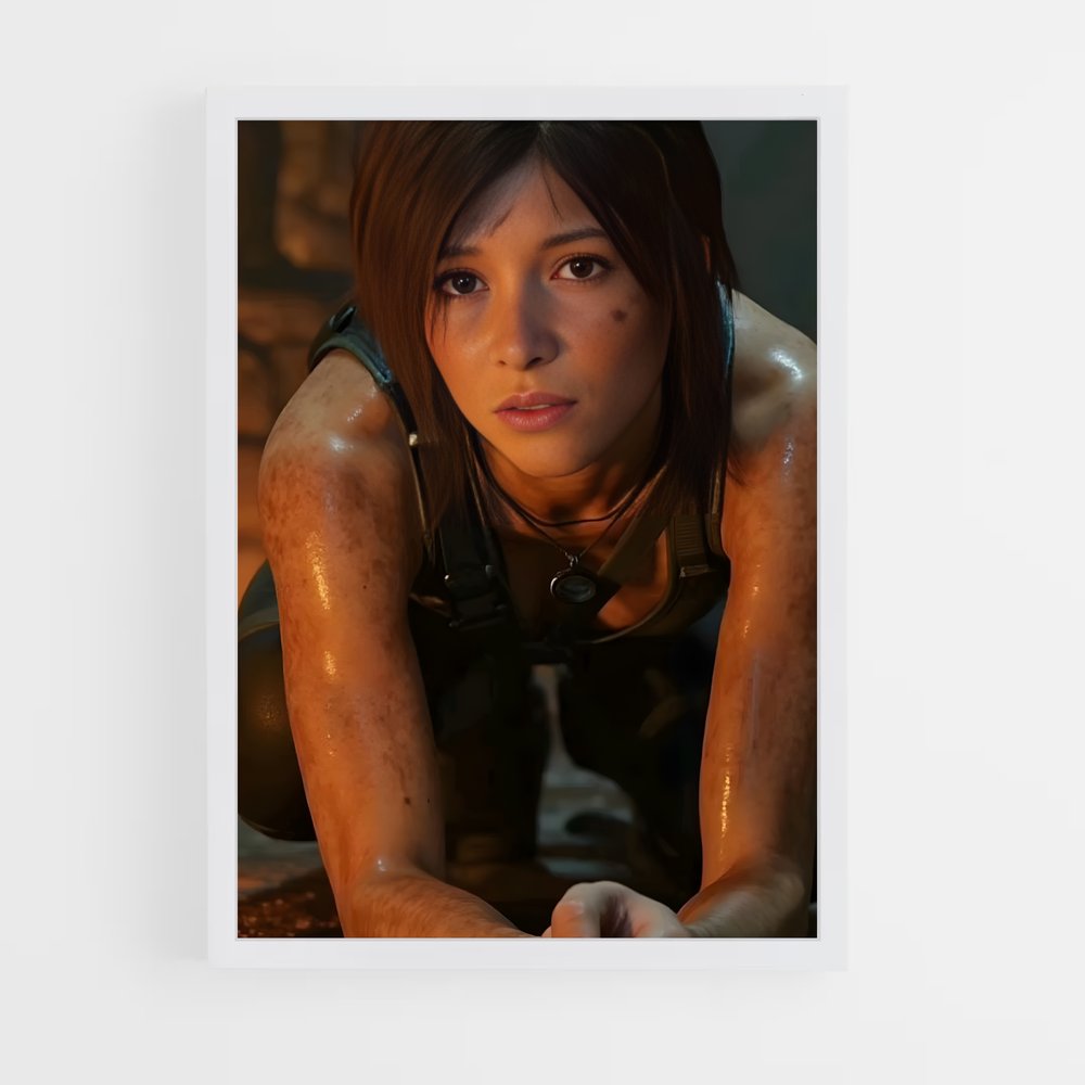 Poster Lara à l'Œuvre – affiche Tomb raider (vue 3)